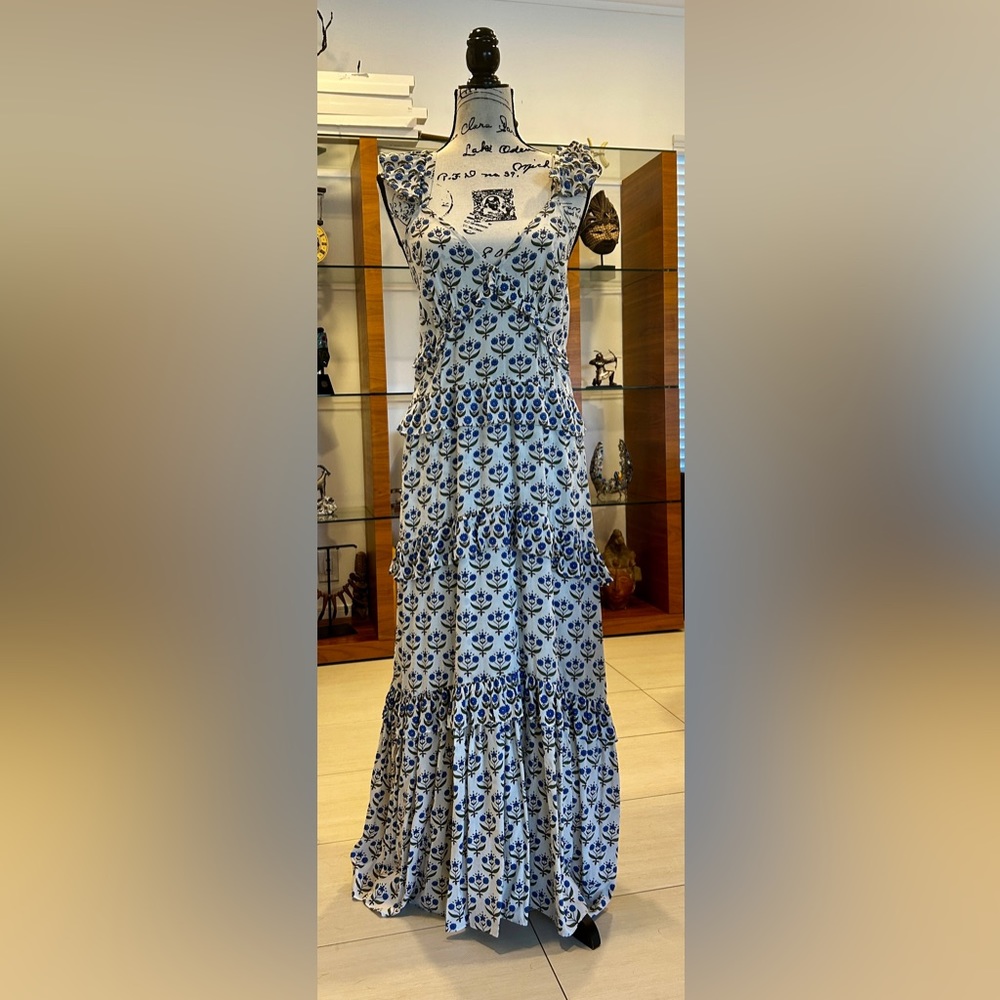 MISA LOS ANGELES MORRISON FLORAL MIDI DRESS